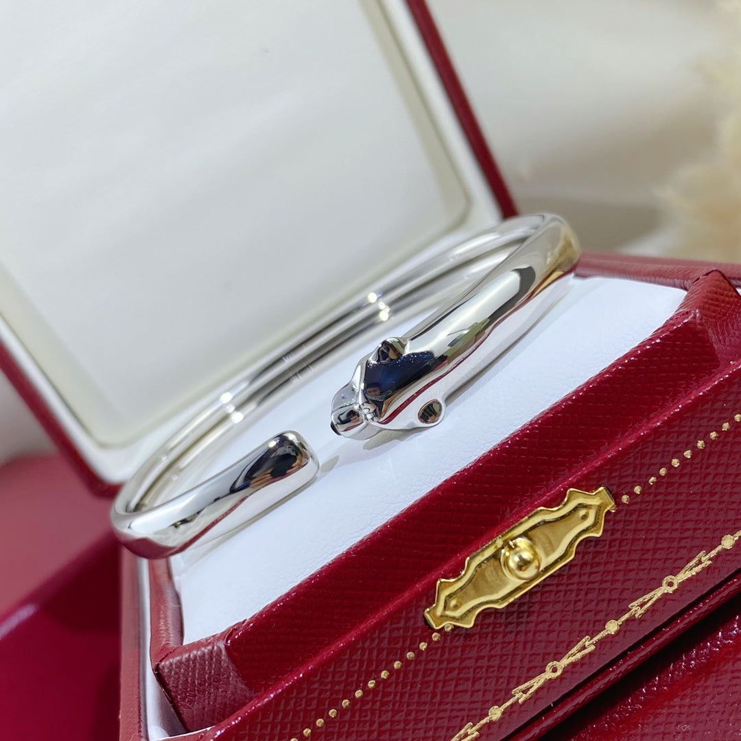 [Marins]PANTHERE SILVER OPEN BRACELET