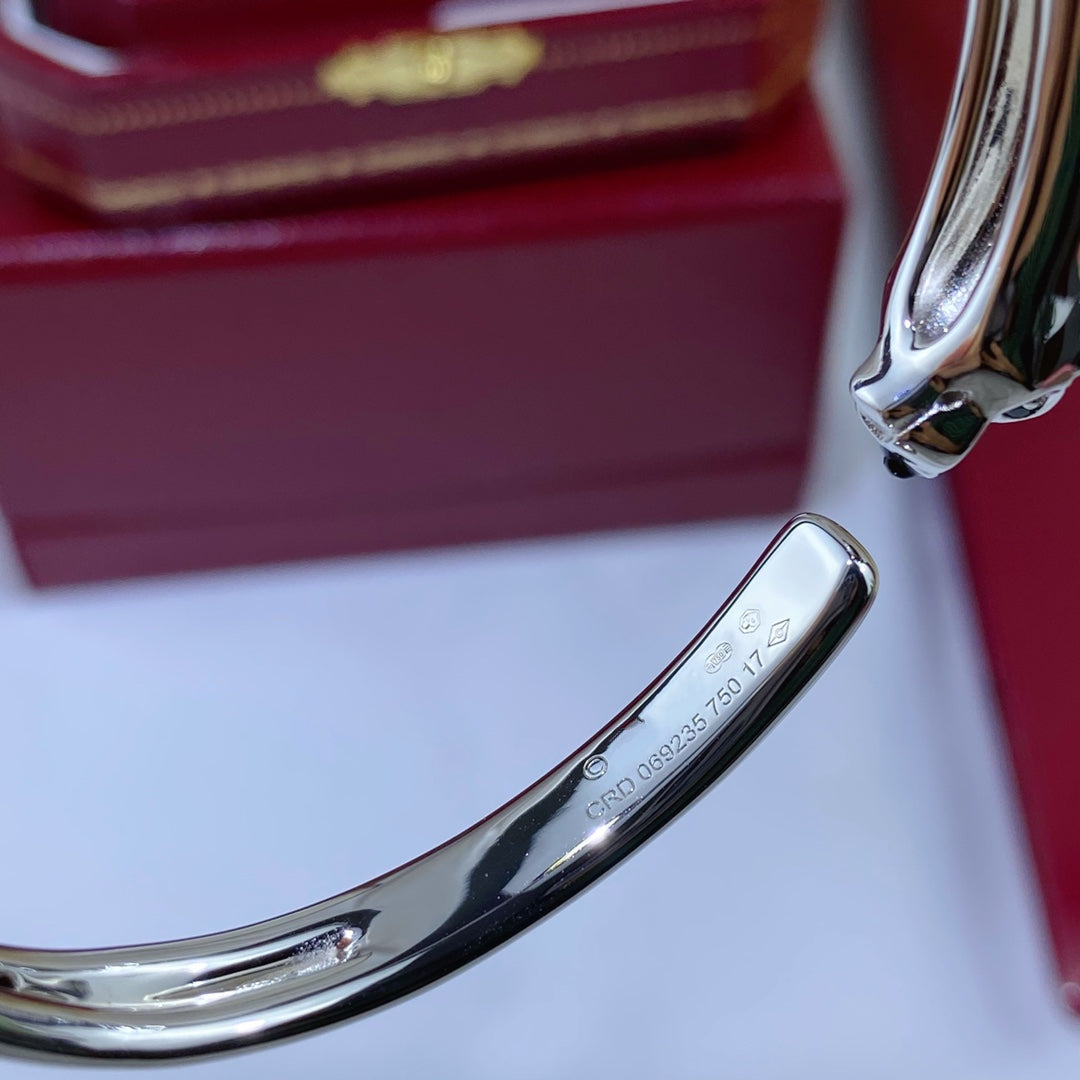 [Marins]PANTHERE SILVER OPEN BRACELET