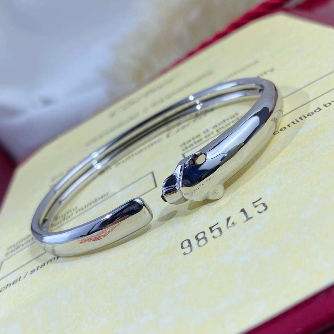 [Marins]PANTHERE SILVER OPEN BRACELET