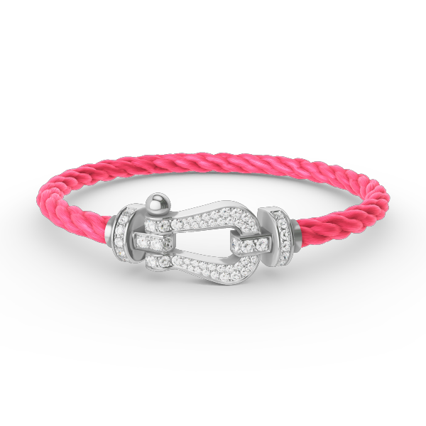 [Marins]FORCE LARGE HORSESHOE FULL DIAMOND BRACELET SILVER