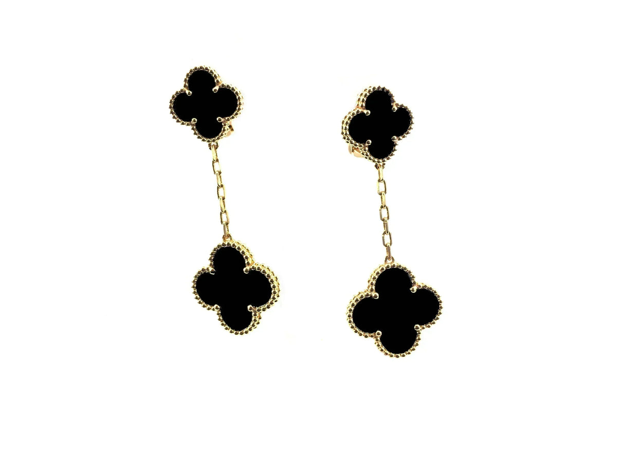 [Marins]CLOVER 2 MOTIFS  EARRINGS (MULTIPLE CHOICESC