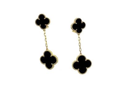 [Marins]CLOVER 2 MOTIFS  EARRINGS (MULTIPLE CHOICESC