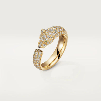 [Marins]PANTHERE PINK GOLD DIAMOND RING
